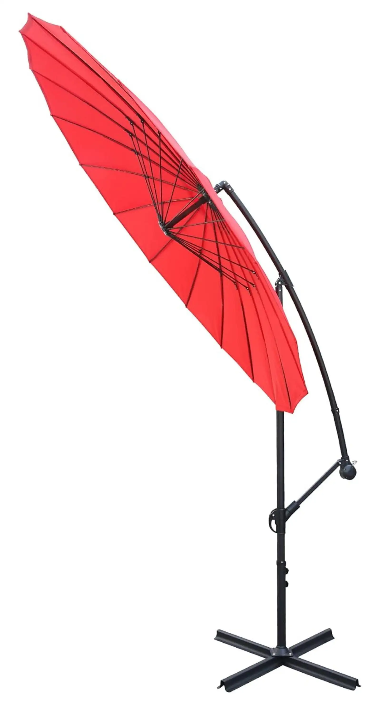 YgIRTID 10ft Patio Umbrella Blocking Sun of All Angles Offset Hanging Market Patio