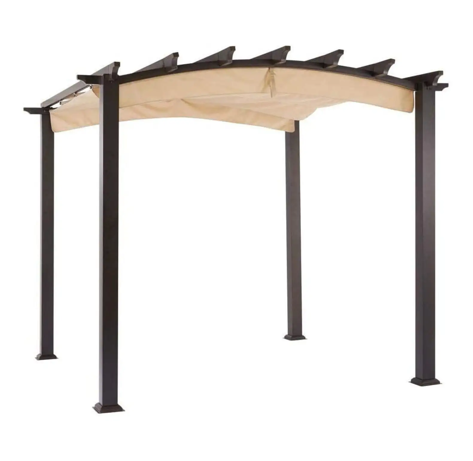 YgIRTID Replacement Canopy for The Hampton Bay Arched Pergola - Riplock 350 - Beige