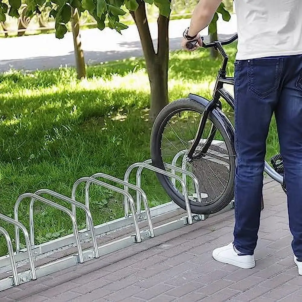 ZENY 1-6 Bike Rack Floor Parking Stand for Mountain Bike Road Bike Indoor Outdoor Garage Adjustable Storage Organizer Stand