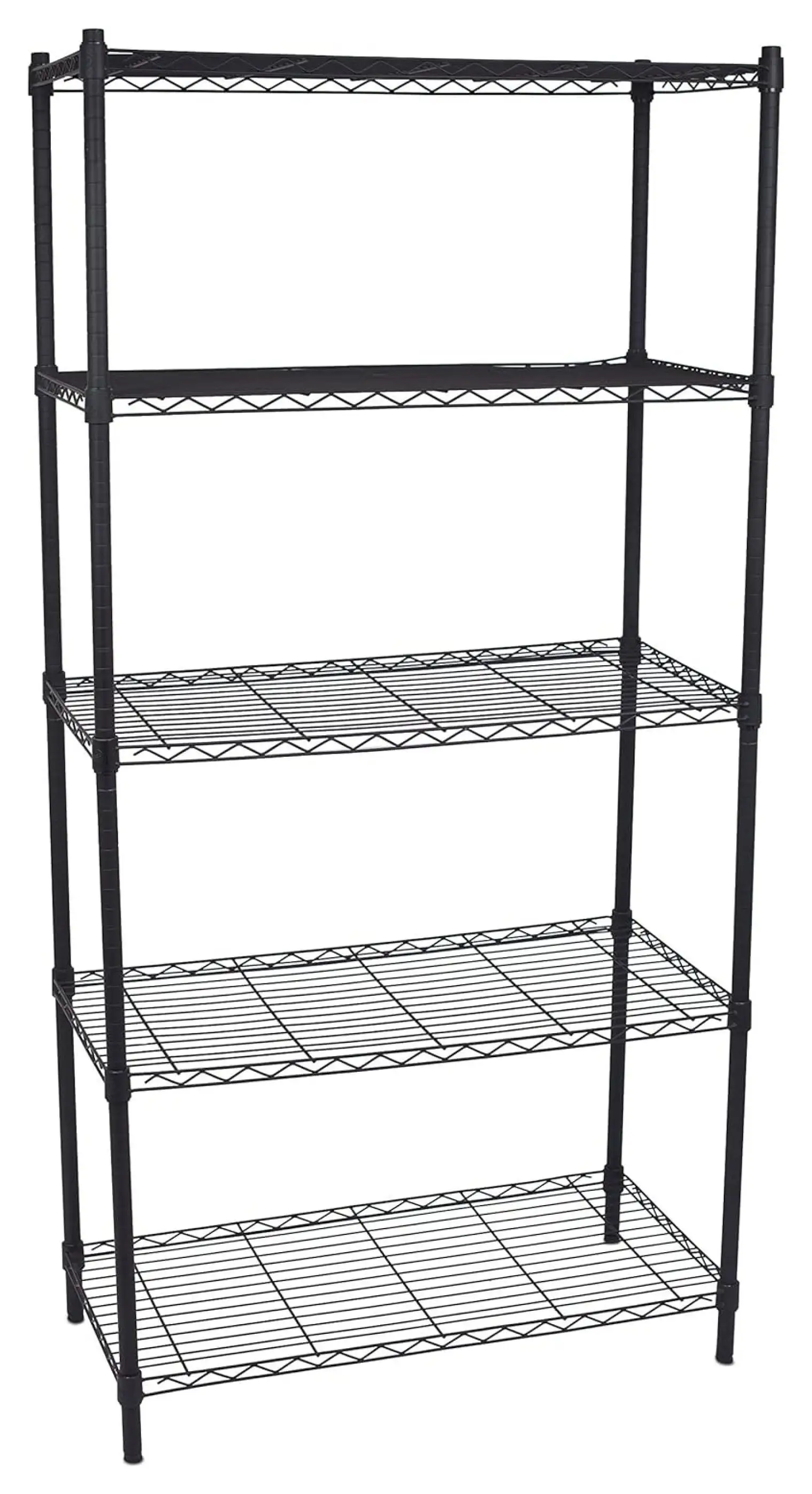 ZHANGHU 5-Shelf Adjustable Wire Shelving | 200 lbs. per Shelf | Heavy Duty Storage Shelving | Wire Rack Organizer | 36 W x 18 D x 72 H