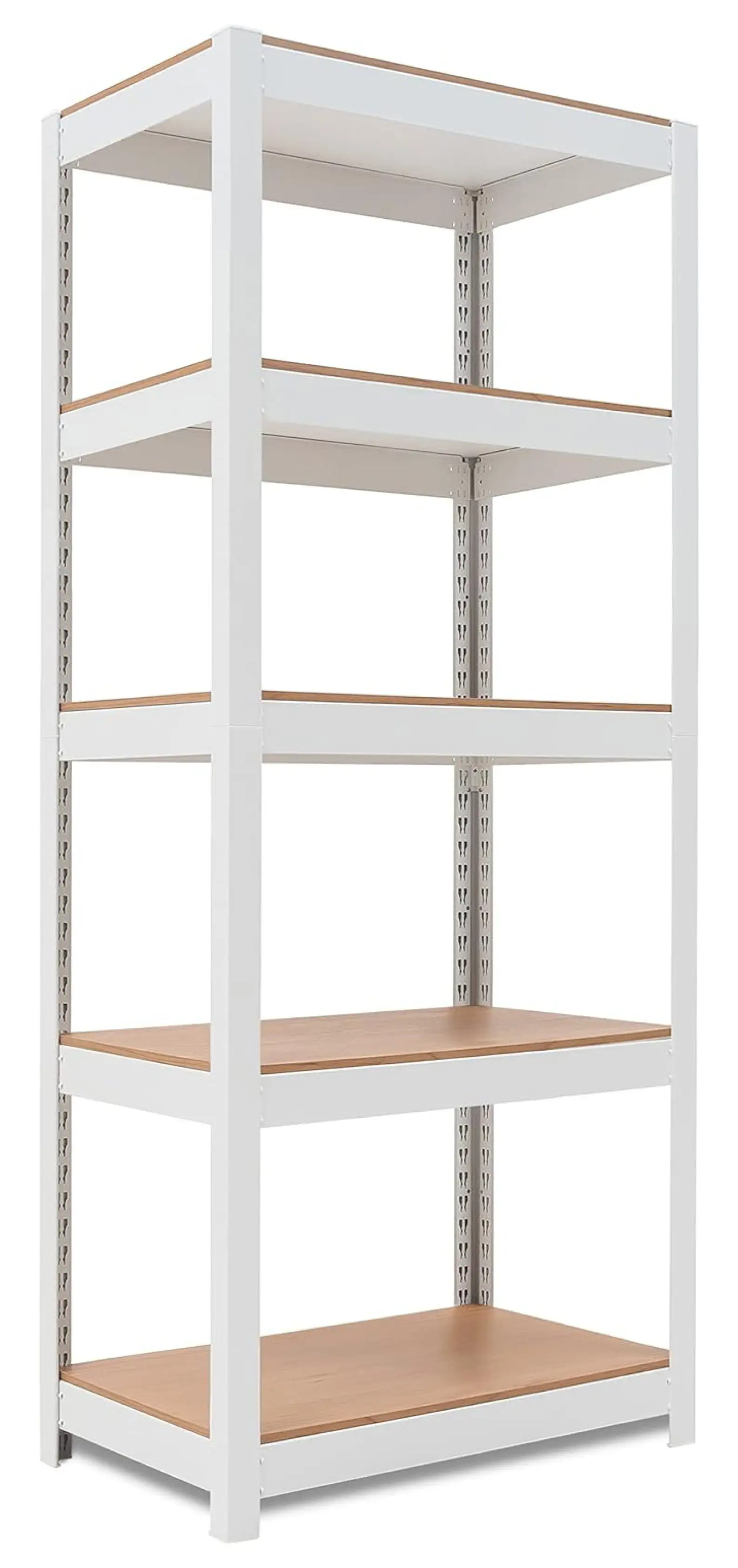 Zengpin House 5 Tier 24.4 W Laminated Metal Shelving Unit Adjustable Storage Utility Rack Heavy Duty Shelves Organization Multipurpose Shelf Kitchen Garage Pantry Closet 1 Pack