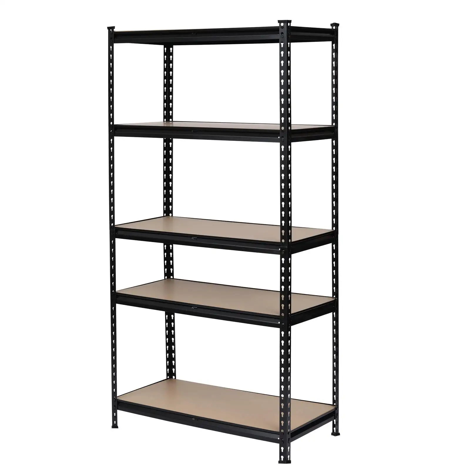 Zimtown 35W x 18D x 71H 5-Shelf Garage Wire Shelving Unit Steel Storage Rack. Black/Gray