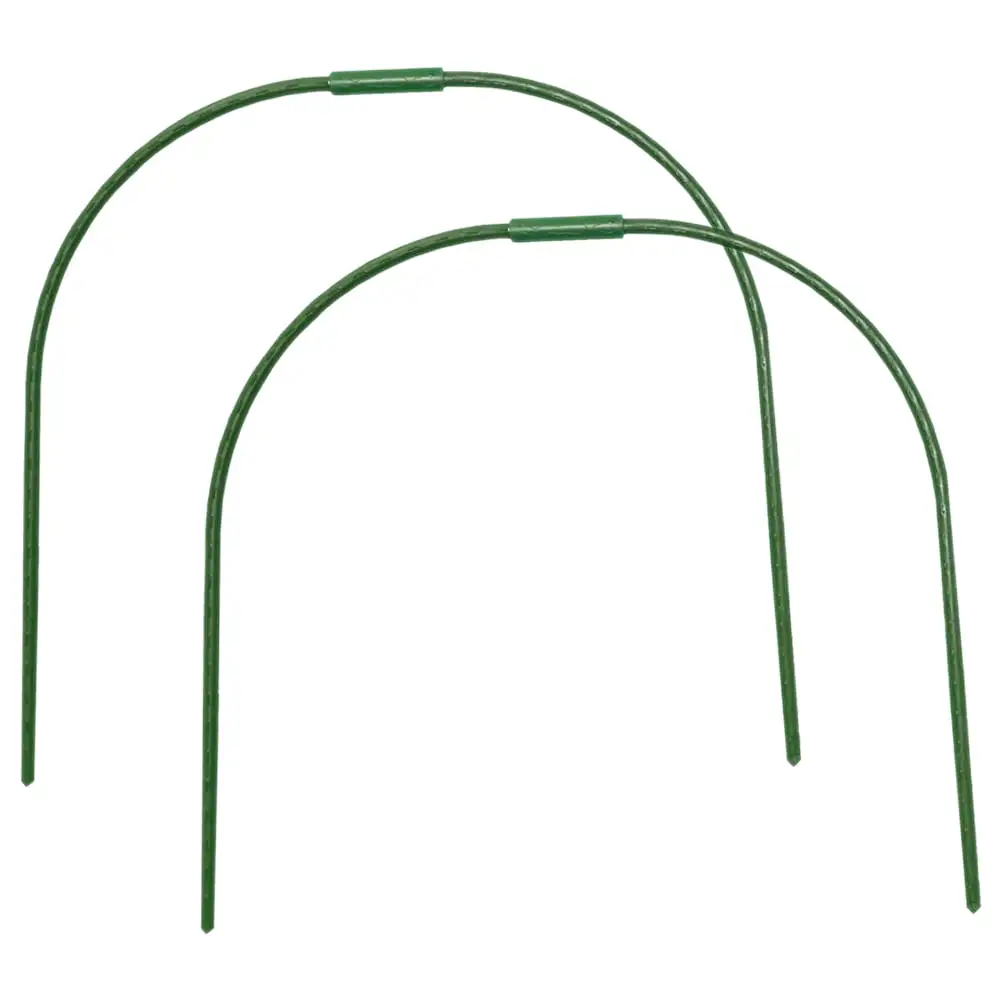 Zonh 2Pcs Greenhouse Shed Bracket Arch Shaped Gardening Hoops Gardening Art Arch Stand