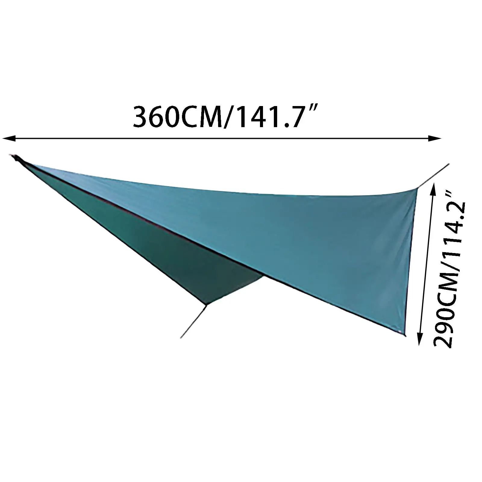 ajkijo Outdoor Multifunctional Canopy Camping Mat Sunscreen Picnic Mat Sunscreen Outdoor Shade Cloth@Dark Green 3.6x2.9m