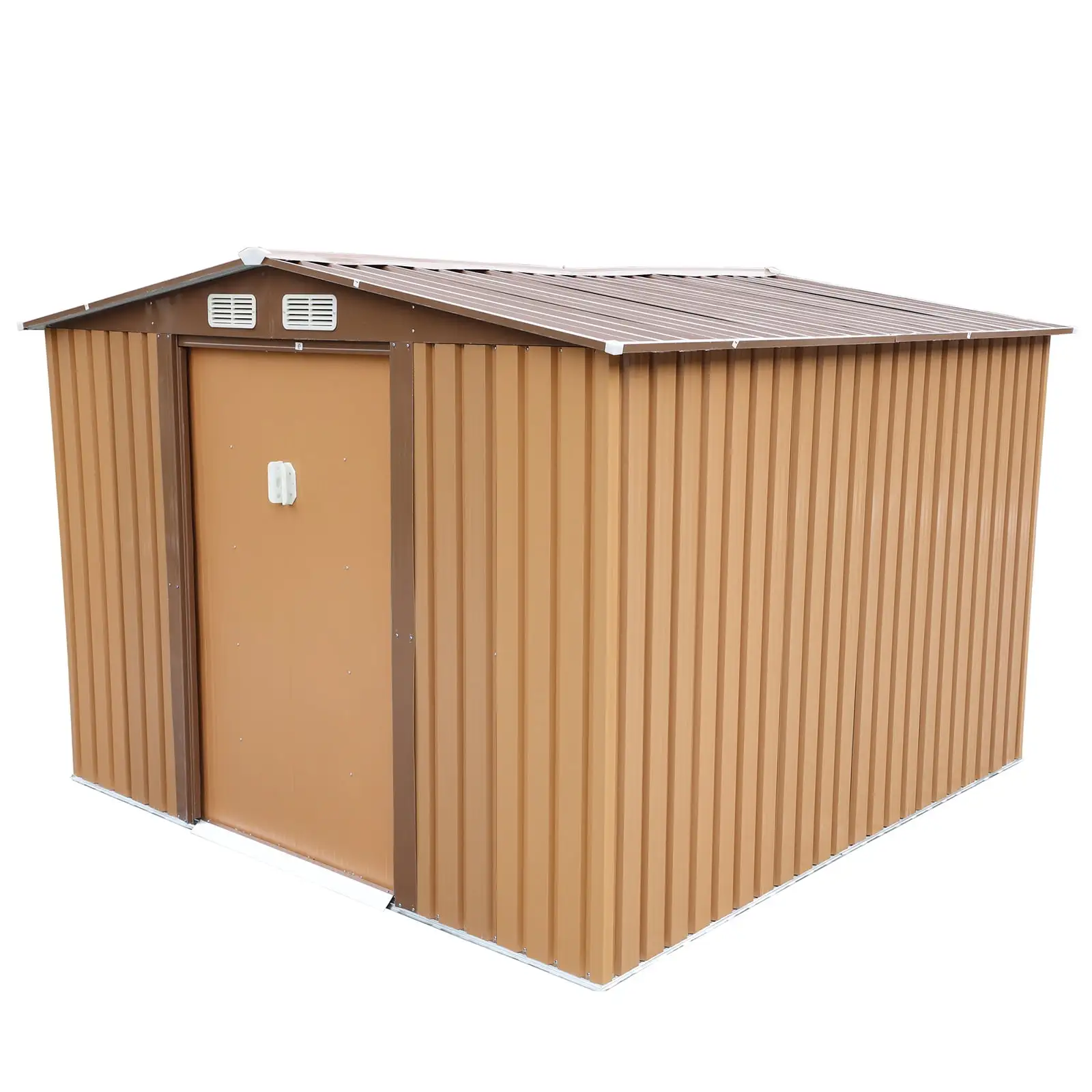 ammoon .Metal Utility 8' Metal Utility Tool Shed X 8' Metal Utility Tool Shed With Door With Door 4 8' X 8' Door 4 Coffee Tool Shed With