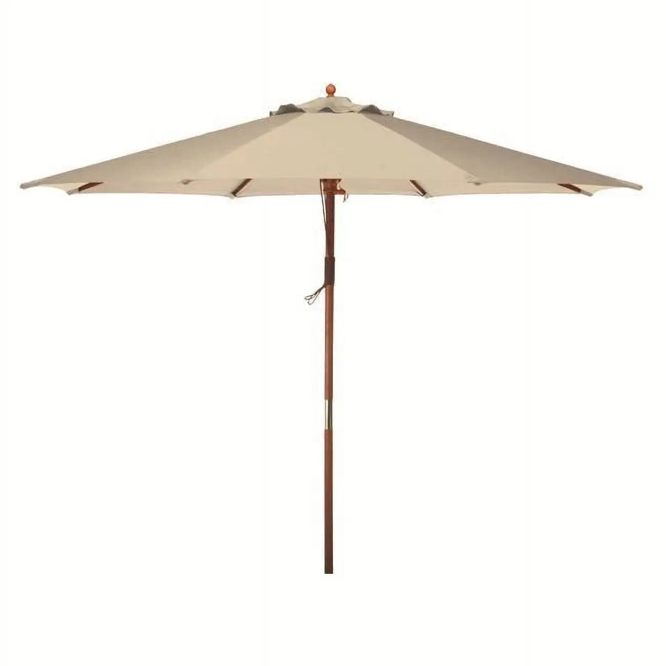 bond 8' Natural Khaki Octagon Market Patio Umbrella