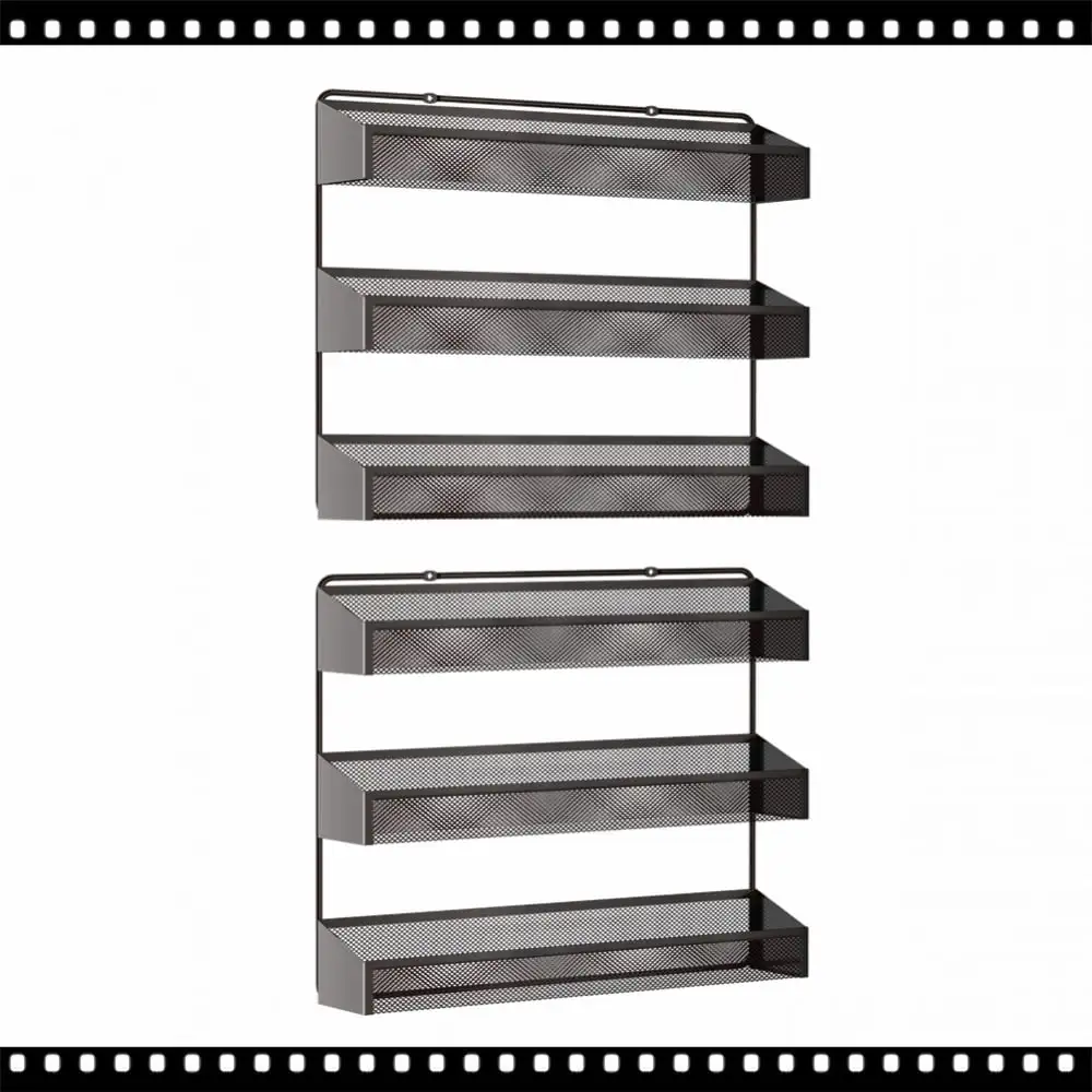 Fuleadture 2 PC 3 Tier Storage Shelf in Home-(Bronze)