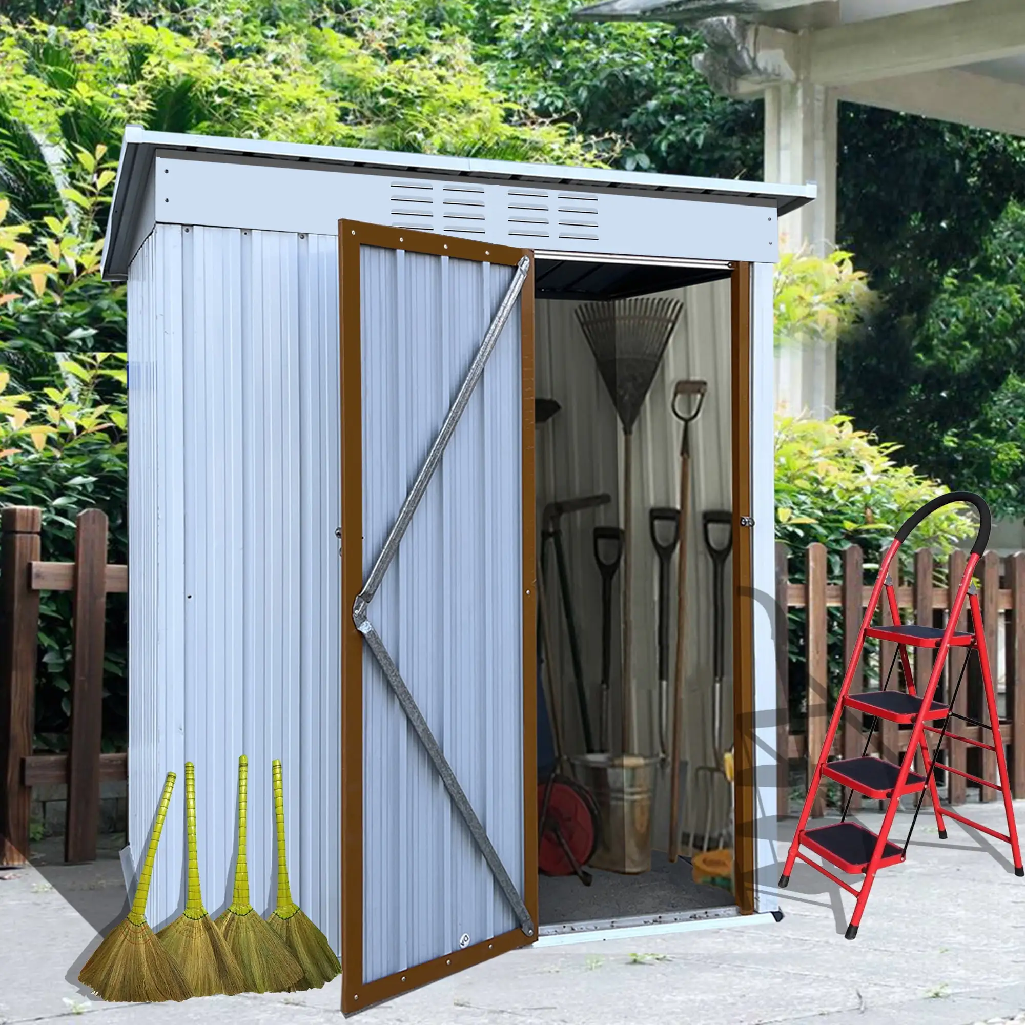 Artlia Outdoor storage sheds 5ftx3ft