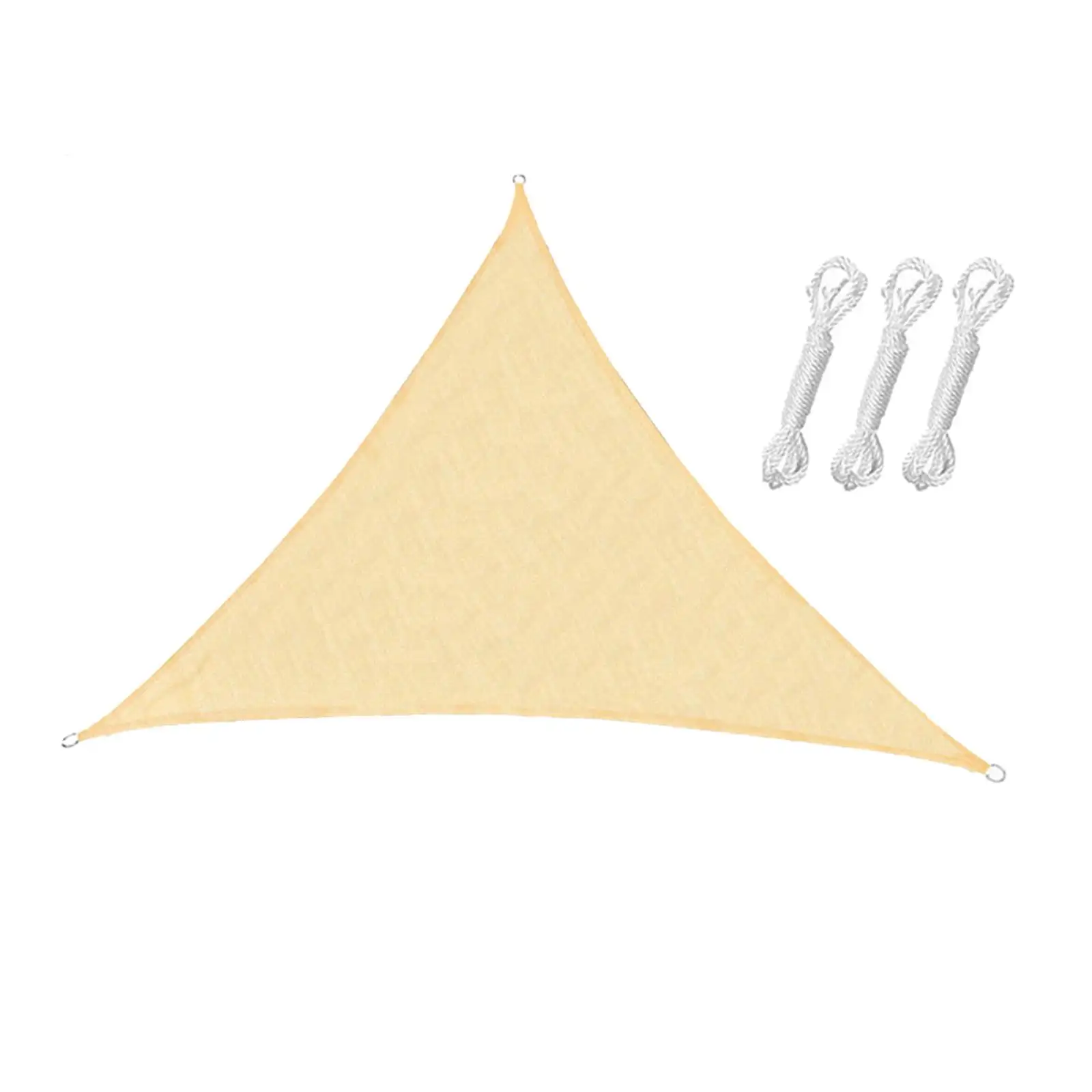 Triangle Shade Sail Waterproof Sunshade Net Garden Outdoor Patio Triangle Khaki