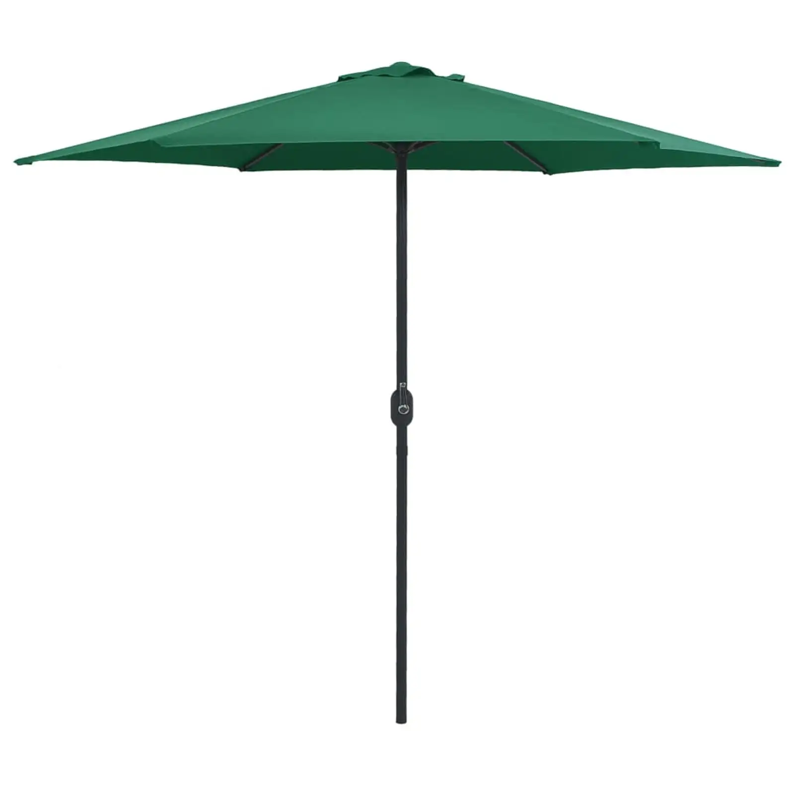 moobody Garden Umbrella with Aluminum Pole Folding Parasol Green for Patio. Backyard. Terrace. Poolside. Lawn. Supermarket. Furniture 106.3in x 96.9in (Diameter x H)