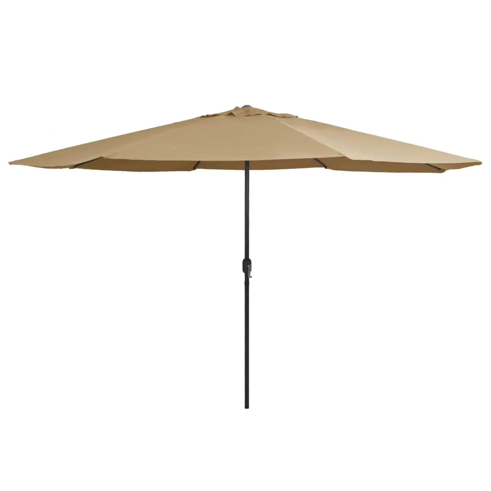 moobody Garden Umbrella with Metal Pole Folding Parasol Taupe for Patio. Backyard. Terrace. Poolside. Lawn. Supermarket. Furniture 157.5 x 105.1 Inches (Diameter x H)