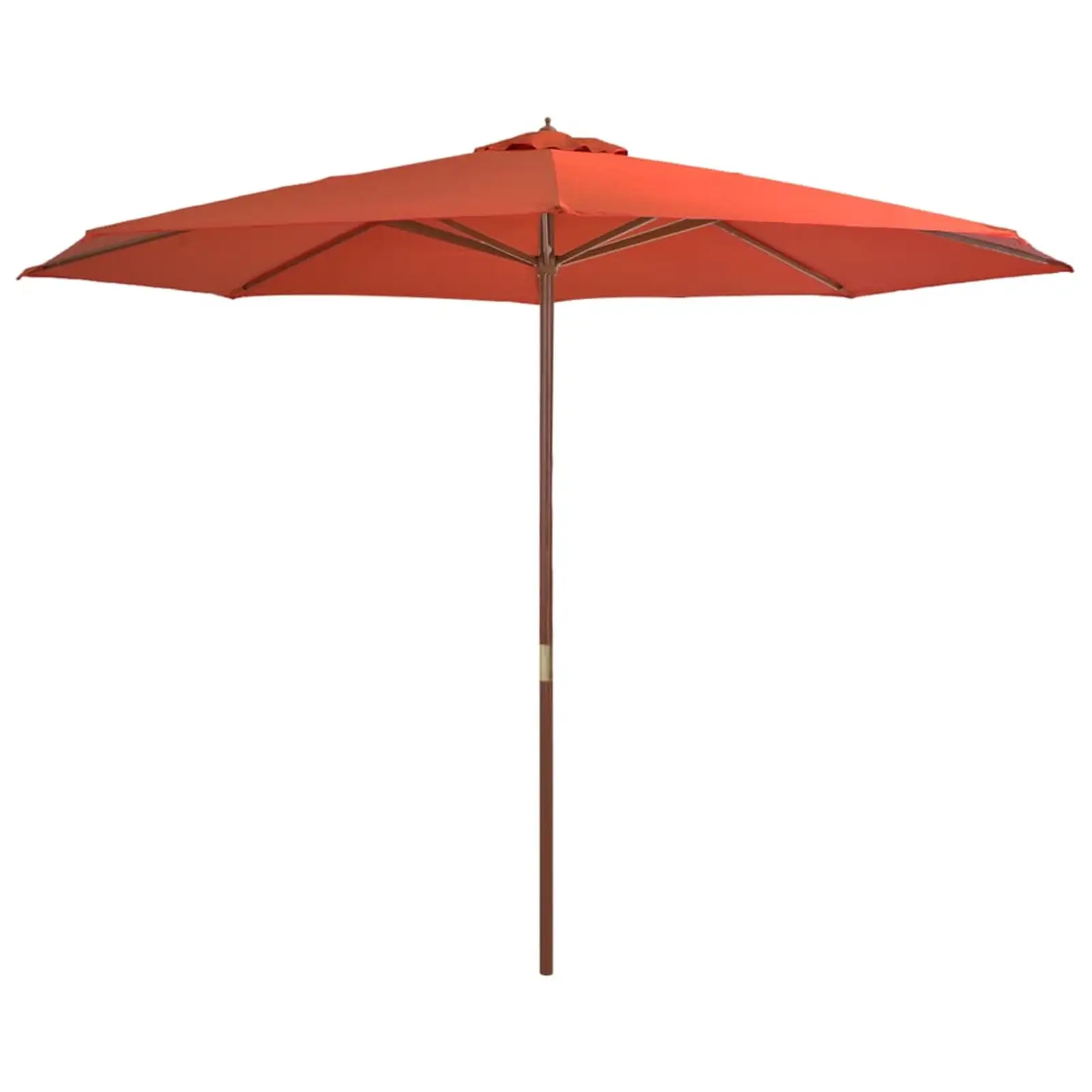 moobody Outdoor Parasol with Wooden Pole Folding Beach Umbrella for Garden. Patio. Backyard. Terrace. Poolside. Supermarket 137.8 x 100.8 Inches (Diameter x H)