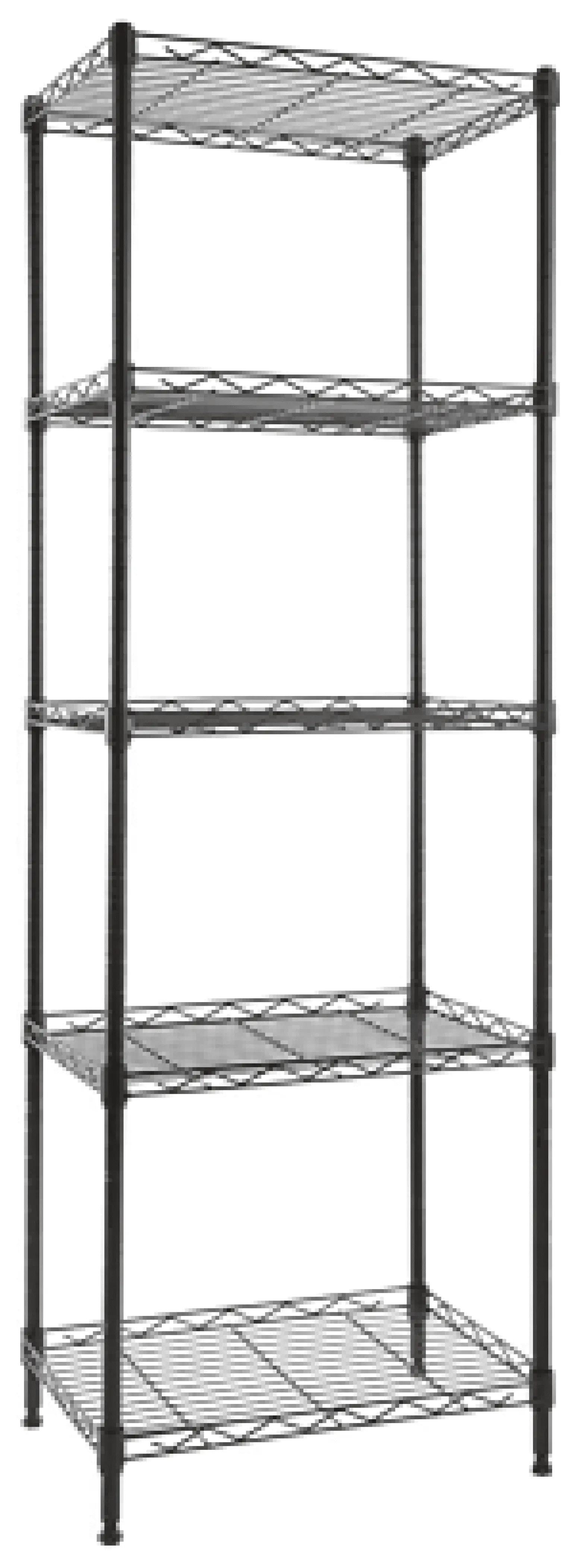 saney 5-Wire Shelving Storage Garage Organizer. Adjustable Metal Shelf Wire