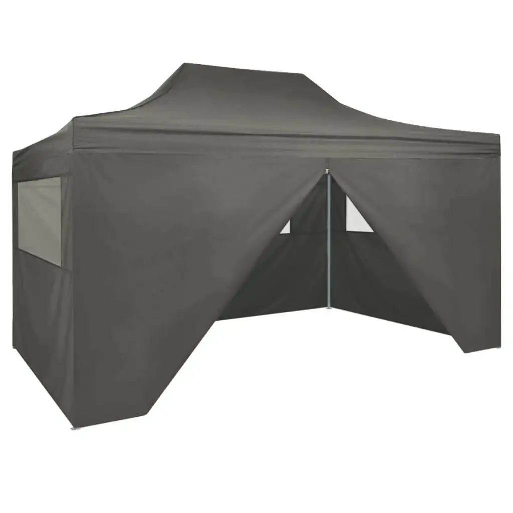 vidaXL Foldable Tent Pop-Up with 4 Side Walls 9.8'x14.8' Blue