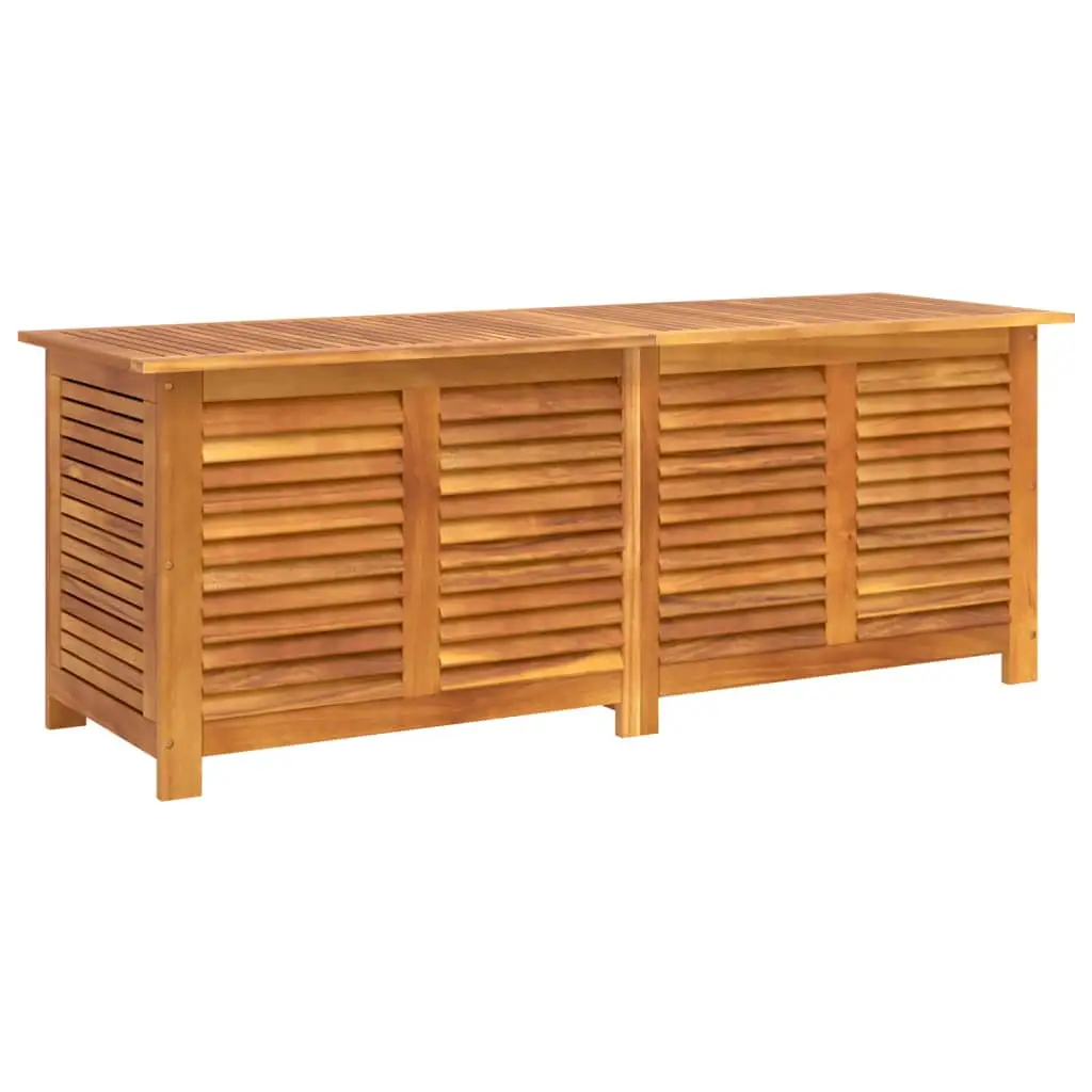 vidaXL Garden Storage Box with Louver Outdoor Furniture Solid Wood Acacia