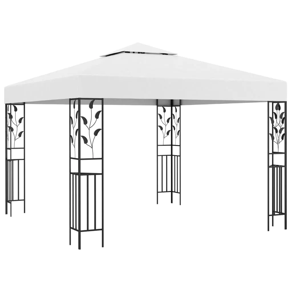 vidaXL Gazebo Outdoor Canopy Tent Patio Pavilion Sunshade with Double Roofs