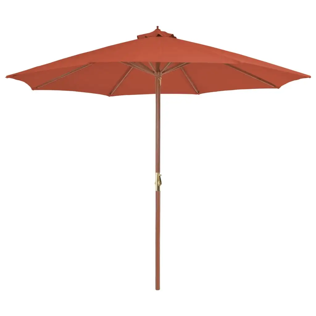 vidaXL Outdoor Umbrella Parasol with Crank Handle Patio Sunshade Sun Shelter