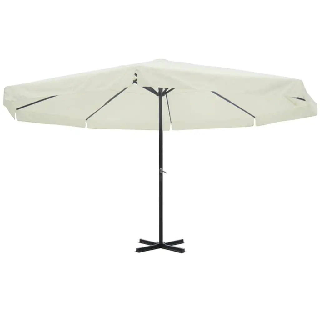 vidaXL Outdoor Umbrella Parasol with Crank Patio Sunshade Sun Shelter Aluminum