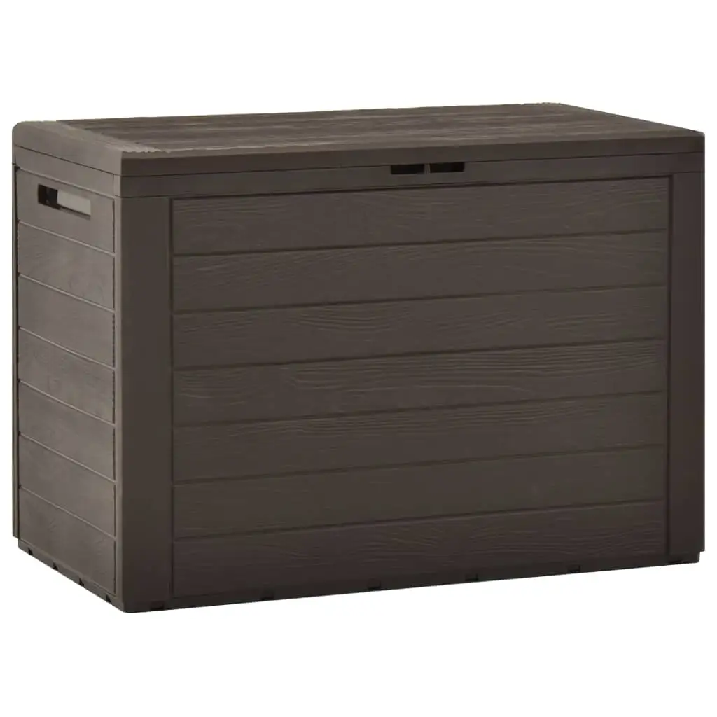 vidaXL Patio Storage Box Brown 30.7x17.3x21.7